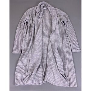 Amazon Essentials  Duster Cardigan Sweater Women's XL Gray Ribbed Open Front